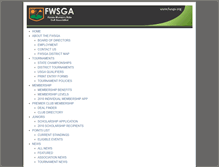 Tablet Screenshot of fwsga.bluegolf.com
