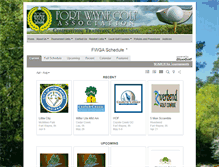 Tablet Screenshot of fwga.bluegolf.com